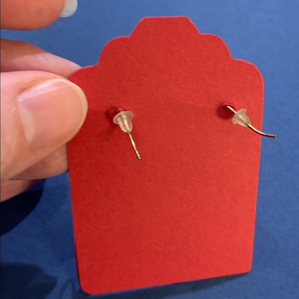 Saboro cactus 1.5” dangly earrings w gold tone wires - Picture 3 of 3